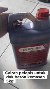 Aspal cair 5 kg pelapis anti bocor/waterproofing/gratis ongkir/aspal emulsion/asphalt emulsion
