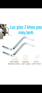 Lục giác khóa mở gas máy lạnh luc giác Z đầu 4 đầu 5 khóa mở xả gas máy lạnh 2 trong 1 r22 r410 r32