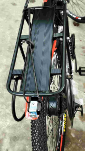 gacbaga nhôm giá đèo hàng loại bắt cọc yên 4 chân chốt vào khung xe chắc chắn tải 100kg cao cấp chắc chắn