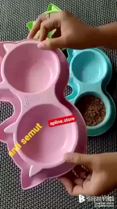 TEMPAT MAKAN KUCING ANJING Uk.JUMBO DOUBLE KEPALA ANTI SEMUT JUMBO