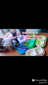 TEMPAT MAKAN KUCING ANJING MODEL ANTI SEMUT MACARON UKURAN JUMBO