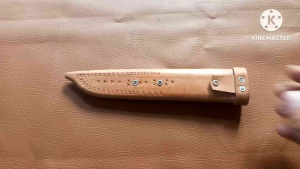 Sarung Pisau Kulit Asli 21cm: Pelindung & Pengaman