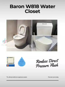 BARON W818 RIMLESS TOILET BOWL WITH GEBERIT SYSTEM