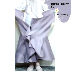 [PROMO] Nicans.id | KOYA - Skirt | Rok Lilit Satin Mayung