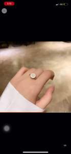 Advanced Temperament Rotating Diamond Planet Ring Adjustable Size Opening Ring