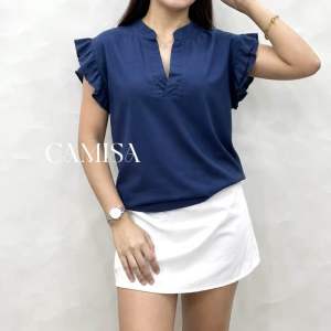 Lara (M-2XL) Double Ruffles Slevees Top