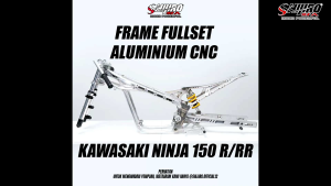 Rangka Frame Dragbike Super Slim Full Set Kawasaki Ninja 150 R / RR 59 Open / FFA Shijiro CNC Project