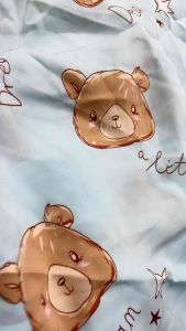 1m1 x 1m5 vải lụa mango KhangThinhGia nền xanh nhạt mềm mát may bộ váy áo khổ 1m5 (S16)