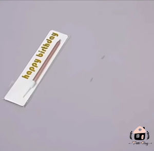 [Petite Houz] 1 Pc Long Rod Gold Plated Happy Birthday Candle Ins Style Cake Candle Lilin Birthday Hari Jadi 独立包装铅笔蜡烛