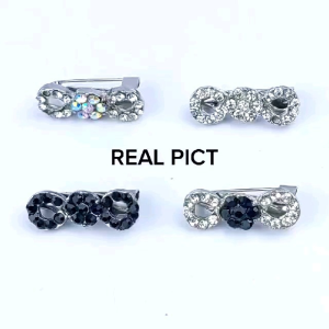 Bros Dagu Korea / Hijab / Pashmina / Blazer / Krudung / Bros Peniti / Model Bulat Bunga (CM 337)