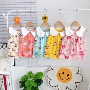 Bộ ba lỗ in cây-cổ lá sen siêu dễ thương cho bé gái