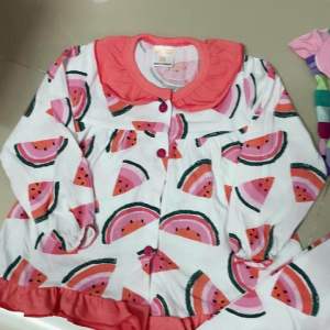 (9-25kg) Bộ babydoll tay dài quần dài cài nút cho bé gái thun coton mềm đẹp thoáng mát form rộng rãi 330