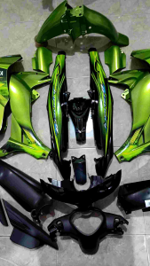 COVER BODY FULSET HALUS KASAR JUPITER Z NEW BURHAN WARNA HIJAU