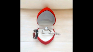 Promo Cincin Couple Pasangan Aksesoris Perhiasan Permata Zircon Titanium Free Kotak