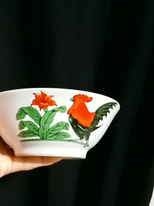 3 pcs mangkok ayam jago .mangkuk ayam keramik mangkok keramik mangkok baso mangkok mie ayam
