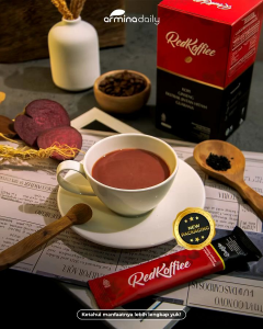 [TERMURAH] RED KOFFIEE (KOPI MERAH) PENAMBAHAN STAMINA 1 PACK 10 PCS ARMINADAILY - Red Coffee