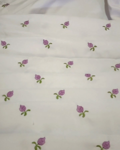 (Bisa bayar ditempat) Mukena Polino Terusan Dewasa Motif Bordir Tabur Seribu Bunga Bahan Adem