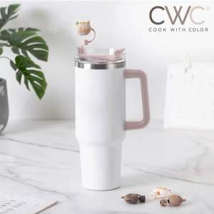 CWC Cook With Color 6 PCS Straw Covers Silicone Straw Toppers for Tumblers