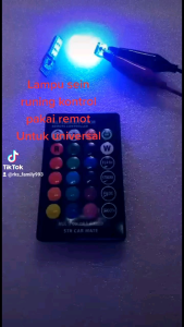 LAMPU LED SENJA KOTAK T10 SILICONE RGB REMOT COB DAN SMD 12VOLT