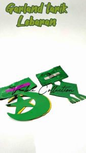 Garland tarik ketupat mesjid/ hiasan tarik lebaran idu fitri/ ketupat