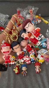 Gantungan Kunci Motif Slam Dunk Anime Bola Basket Keychain 3D Anime Basket Ball