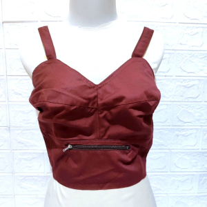 bra jadul tali belakang BH tanpa kawat kutang kain pakai resleting tengah