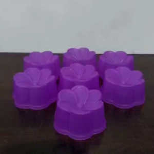 12 PCS CETAKAN PUDING MOTIF JASMINE UNGU