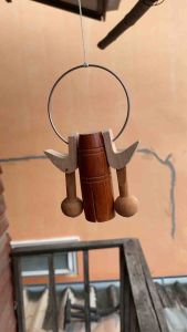 กระดิ่งลมไม้โมบาย  กระดึงวัว กระดึงควาย โมบายแขวน โมบายลม ตกแต่งบ้านเมื่อลมพัดจะเกิดเสียง