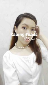 Fabienne Metalic Beads Necklace Kalung Manik Metalik Kombinasi Choker Edgy