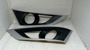 COVER RING FOGLAMP SIGRA HITAM KOMBINASI CHROME