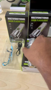 520A Zooming LED Flashlight – Super Bright Multi-Color Portable Light With Strong Magnet