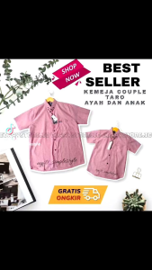 KEMEJA COUPLE AYAH DAN ANAK WARNA LAVENDER / BAHAN KATUN POPLIN PREMIUM
