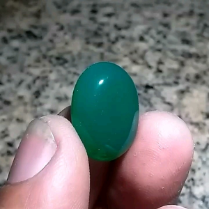 Asli Batu Akik Anggur Hijau Chrysoprase 2cm A67