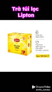 TRÀ Lipton túi lọc Yellow Label Tea - Hộp 100 gói 2g