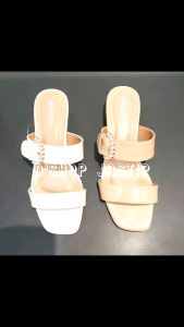 Sandal Wanita Hak Dua Stripe Mutiara DETAILS By Matahari Dept Store