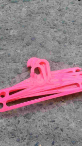 Hanger gantungan anak 14 inc pink 12 pcs