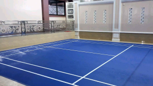 karpet lantai vinyl lapangan badminton pvc sport floor standar internasional satu lapangan takraw