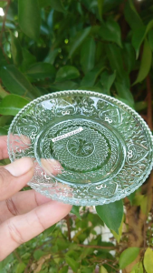 TATAKAN GELAS KACA BENING 6PCS/PISIN/PIRING KECIL/LEPEK