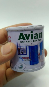Avian Cat kayu dan besi ukuran 50 cc warna lengkap