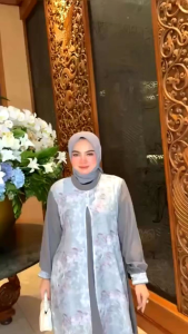 GAMIS TERBARU SYARI SYARI TRENDI BRANDED PRODUK PREMIUM FASHION MODERN MEWAH ELEGAN BAJU DRESS ETNIK MUSLIM BATIK ETNIK ADREENA DRESS