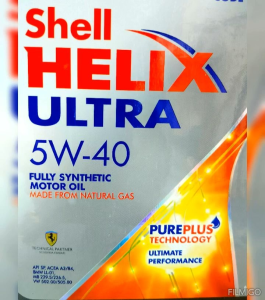 น้ำมันเครื่อง SHELL HELIX ULTRA 5W 40 สังเคราะห์แท้ 100% ขนาด 4 ลิตร/ เครื่องยนต์เบนซิน ทุกค่าย