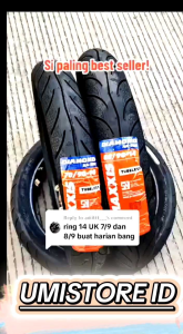 BAN LUAR MOTOR MATIC BEAT VARIO MIO SCOOPY LEXXY DLL RING14 SEDIA SEMUA UKURAN (UNTUK MERK BISA DIREQUEST)