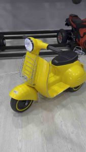 รถแบตเตอรี่เด็ก รถเด็กนั่ง ทรงเวสป้าmini ขับเคลื่อนได้จริง ขนาด1มอเตอร์ No.007