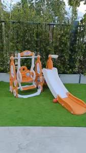 พร้อมส่งด่วน Np Toys สไลเดอร์แป้นบาส ชิงช้า3in1 มีดนตรี แถมแป้นบาส/ลูกบาส No.6036