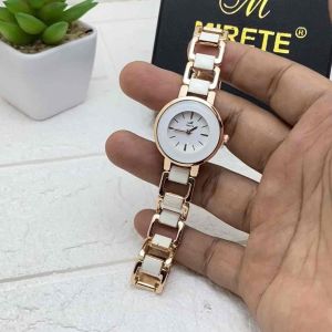 MIRETE FASHION!!! Jam Tangan Wanita Mirete Type Fashion Bahan Stainless Tampilan Analog Model Keramik Desain Mewah Dijamin Sesuai Foto