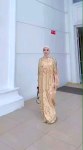Gamis Mewah Terlaris: Kaftan Sultan Material Diamond Ramah Busui
