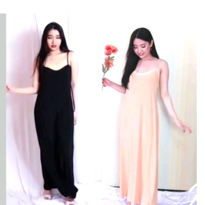 Baju tidur wanita dewasa tantop long dress spandek katun pakaian tidur