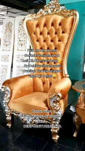 KURSI MEWAH SULTAN 1+1MEJA KURSI RAJA SULTAN RATU  SET KURSI SYAHRINI MEWAH TERBARU JEPARA