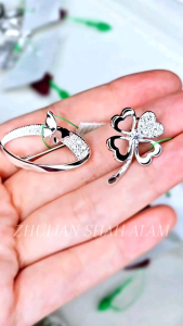 [BH5162] Zhulian Kerongsang Anti Karat/ Rhodium Plated Clips Brooch Jewellery