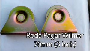Roda Pagar Wilmer 70 mm 3 inch / Roda Pagar Type U 3\\\" Harga 1 pc / Roda Besi 3 inch / Roda Pagar